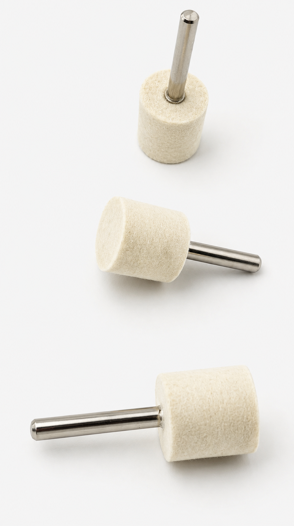 Mounted felt bobs