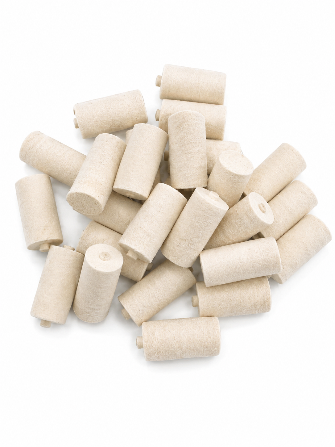 Unmounted felt bobs